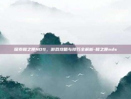 探索和之匣NDS，游戏攻略与技巧全解析-和之匣nds