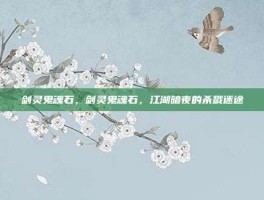 剑灵鬼魂石，剑灵鬼魂石，江湖暗夜的杀戮迷途