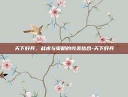 天下好兵，战术与策略的完美结合-天下好兵