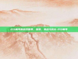 213青年的游戏世界，探索、挑战与成长-213青年