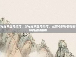 御龙在天生马技巧，御龙在天生马技巧，从菜鸟到神驹培养大师的进阶指南