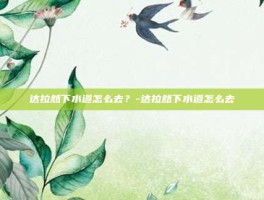 达拉然下水道怎么去？-达拉然下水道怎么去