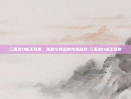 三国志11魔王乱世，策略与挑战的完美融合-三国志11魔王乱世