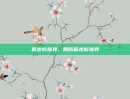 辰龙新境界，腾跃辰龙新境界