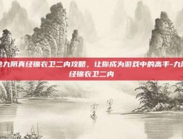 揭秘九阴真经锦衣卫二内攻略，让你成为游戏中的高手-九阴真经锦衣卫二内