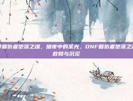 dnf复仇者堕落之魂，暗夜中的圣光，DNF复仇者堕落之魂的救赎与沉沦