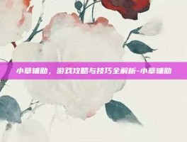 小草辅助，游戏攻略与技巧全解析-小草辅助