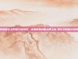 掌握信长之野望12的特技，成就你的战略大师之路-信长之野望12特技