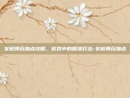 女枪弹药加点攻略，游戏中的精准打击-女枪弹药加点