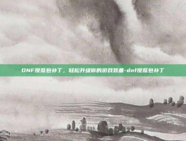 DNF傻瓜包补丁，轻松升级你的游戏装备-dnf傻瓜包补丁