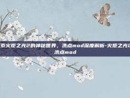 探索火炬之光2的神秘世界，洗点mod深度解析-火炬之光2 洗点mod