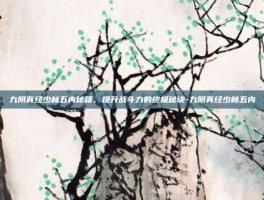 九阴真经少林五内秘籍，提升战斗力的终极秘诀-九阴真经少林五内