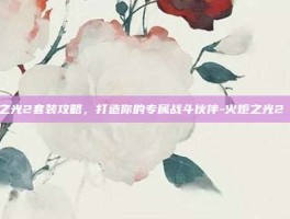 火炬之光2套装攻略，打造你的专属战斗伙伴-火炬之光2 套装