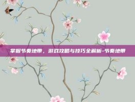 掌握节奏地带，游戏攻略与技巧全解析-节奏地带