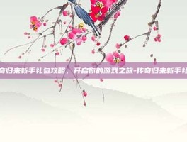 传奇归来新手礼包攻略，开启你的游戏之旅-传奇归来新手礼包