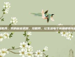 攻略网，我的秘密武器，攻略网，让生活每个转角都有惊喜