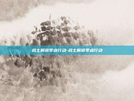 战士解说零点行动-战士解说零点行动