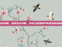 迷失岛攻略，迷失岛全攻略，从初入迷境到完美通关的终极指南