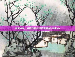 东家AB，游戏攻略与技巧全解析-东家ab
