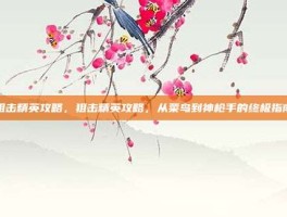 阻击精英攻略，狙击精英攻略，从菜鸟到神枪手的终极指南