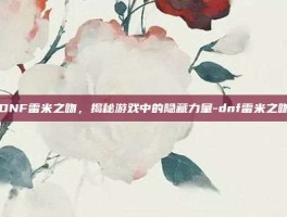 DNF雷米之吻，揭秘游戏中的隐藏力量-dnf雷米之吻