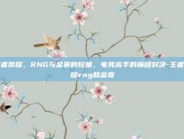 王者荣耀，RNG与金贡的较量，电竞高手的巅峰对决-王者荣耀rng和金贡