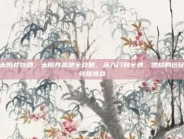 太阳井攻略，太阳井高地全攻略，从入门到全通，燃烧的远征终极挑战