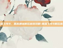 极品飞车9，最高通缉解压密码攻略-极品飞车9解压密码