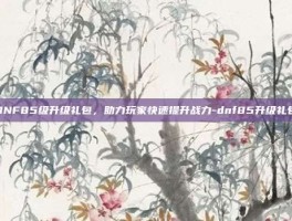 DNF85级升级礼包，助力玩家快速提升战力-dnf85升级礼包
