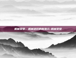 机械贝贝，机械迷们的新宠儿-机械贝贝