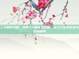 剑三大明宫攻略，剑网3大明宫全攻略，从入门到无伤通关的终极指南