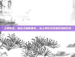上单符文，峡谷之巅的基石，从上单符文读懂对线的艺术