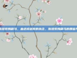 斯坦索姆刷马，血色修道院的执念，斯坦索姆刷马的那些年
