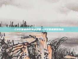 C9守望者刷图加点攻略-c9守望者刷图加点