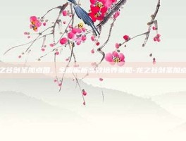 龙之谷剑圣加点图，全面解析高效培养策略-龙之谷剑圣加点图