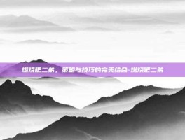 燃烧吧二弟，策略与技巧的完美结合-燃烧吧二弟