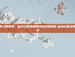 探索幻想世界，仙境幻想法师精灵的终极指南-仙境幻想法师精灵
