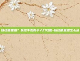 妖怪哪里跑？妖怪手表新手入门攻略-妖怪哪里跑怎么进