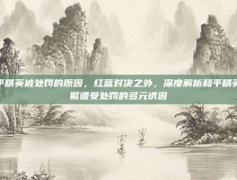 和平精英被处罚的原因，红蓝对决之外，深度解析和平精英频繁遭受处罚的多元诱因