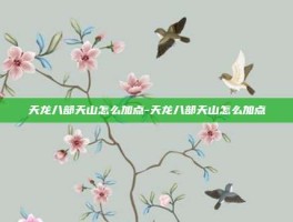 天龙八部天山怎么加点-天龙八部天山怎么加点
