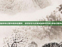 揭秘传奇幻想中的外挂黑市，游戏安全与玩家权益的双刃剑-传奇幻想外挂