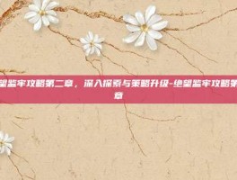 绝望监牢攻略第二章，深入探索与策略升级-绝望监牢攻略第二章