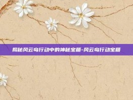 揭秘风云岛行动中的神秘宝箱-风云岛行动宝箱
