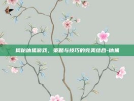揭秘休狐游戏，策略与技巧的完美结合-休狐