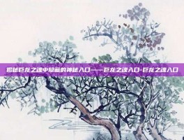 揭秘巨龙之魂中隐藏的神秘入口——巨龙之魂入口-巨龙之魂入口
