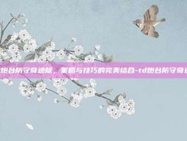 TD炮台防守奇迹版，策略与技巧的完美结合-td炮台防守奇迹版