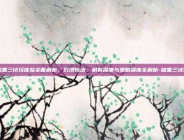 暗黑三试玩体验全面解析，沉浸玩法、机制深度与策略深度全解析-暗黑三试玩