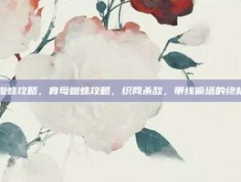 育母蜘蛛攻略，育母蜘蛛攻略，织网杀敌，带线偷塔的终极指南
