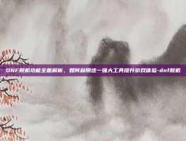 DNF脱机功能全面解析，如何利用这一强大工具提升游戏体验-dnf脱机