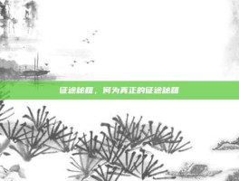 征途秘籍，何为真正的征途秘籍
